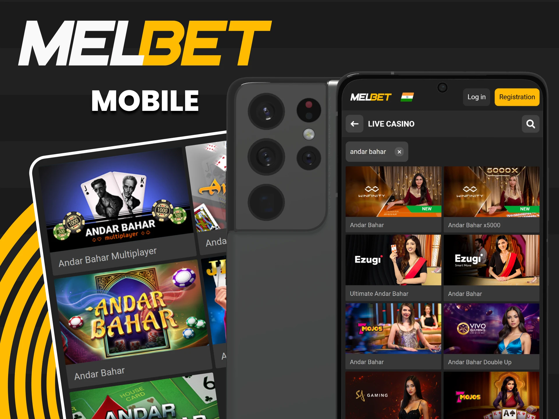 You can play Andar Bahar in the Melbet application.