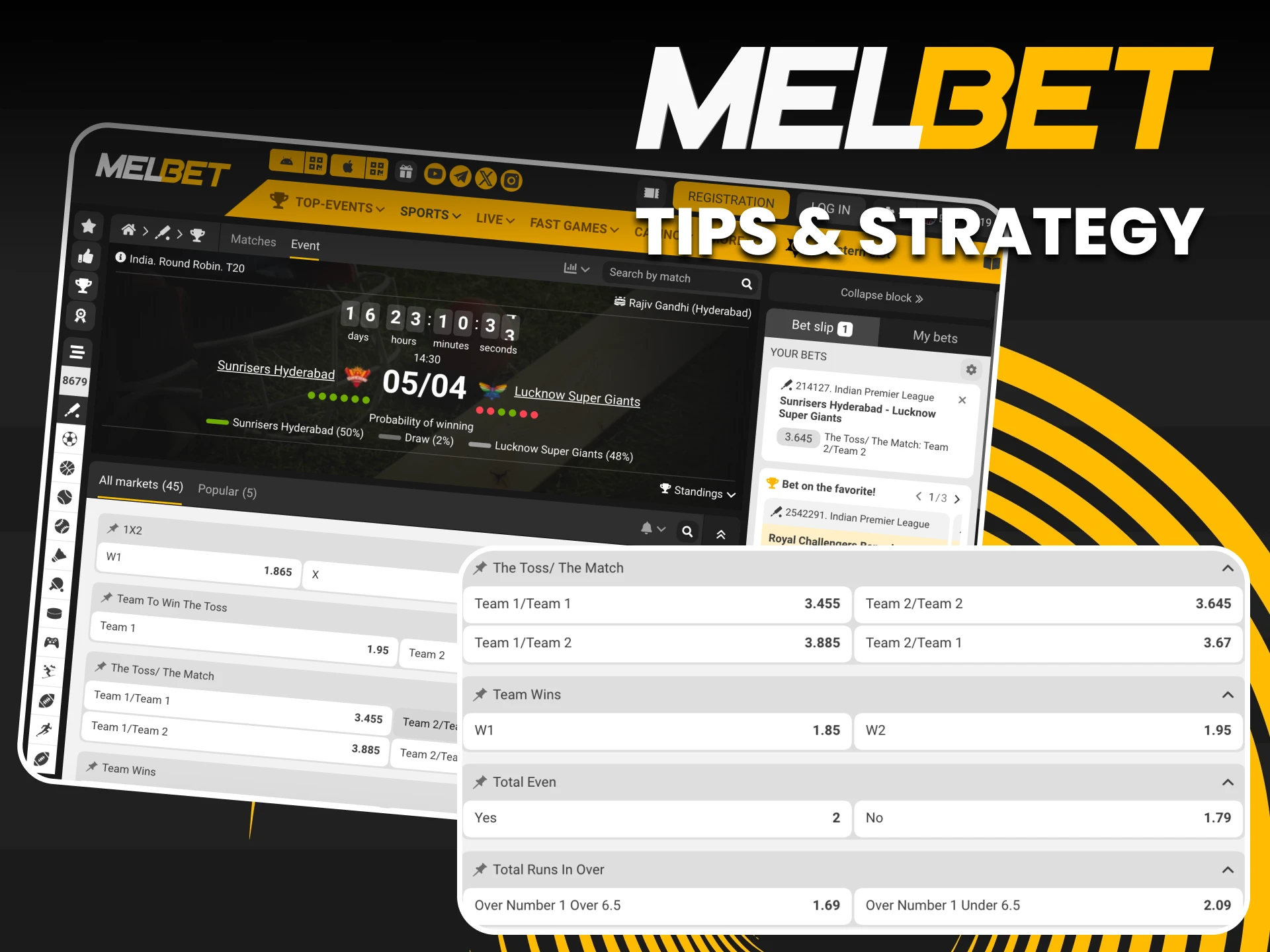 Apply expert IPL betting tips and strategy on the Melbet site.