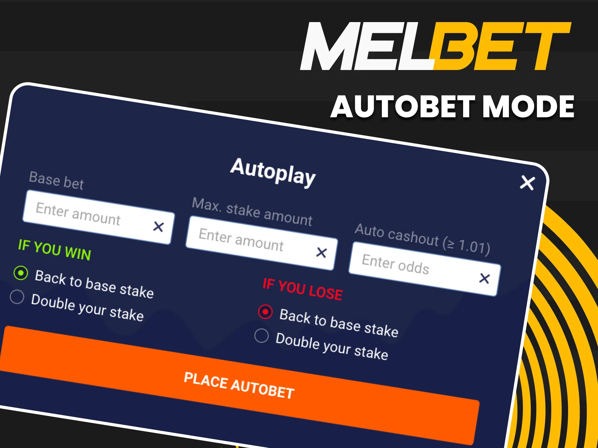 Activate the Autobet Mode for a strategic automated Crash Game experience at Melbet.