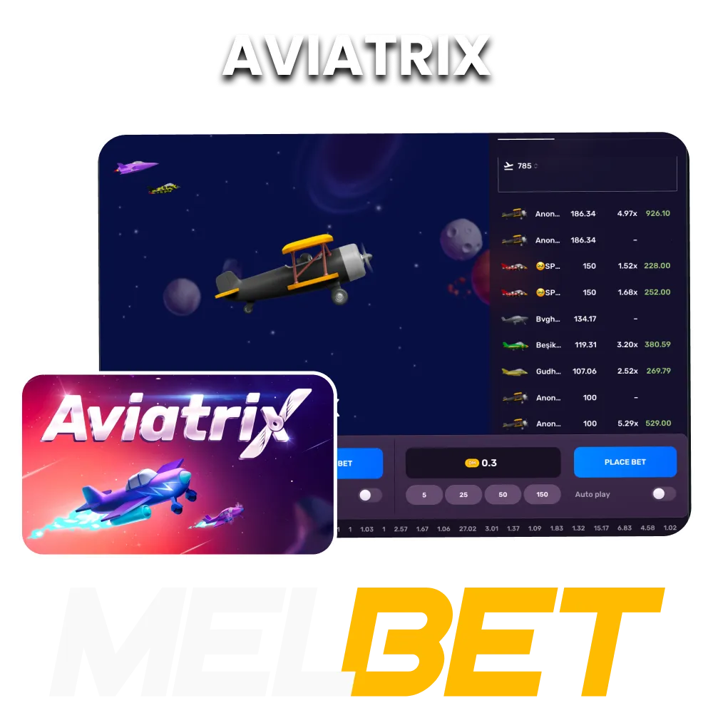 Start playing the innovative Aviatrix game on Melbet and win big in India.