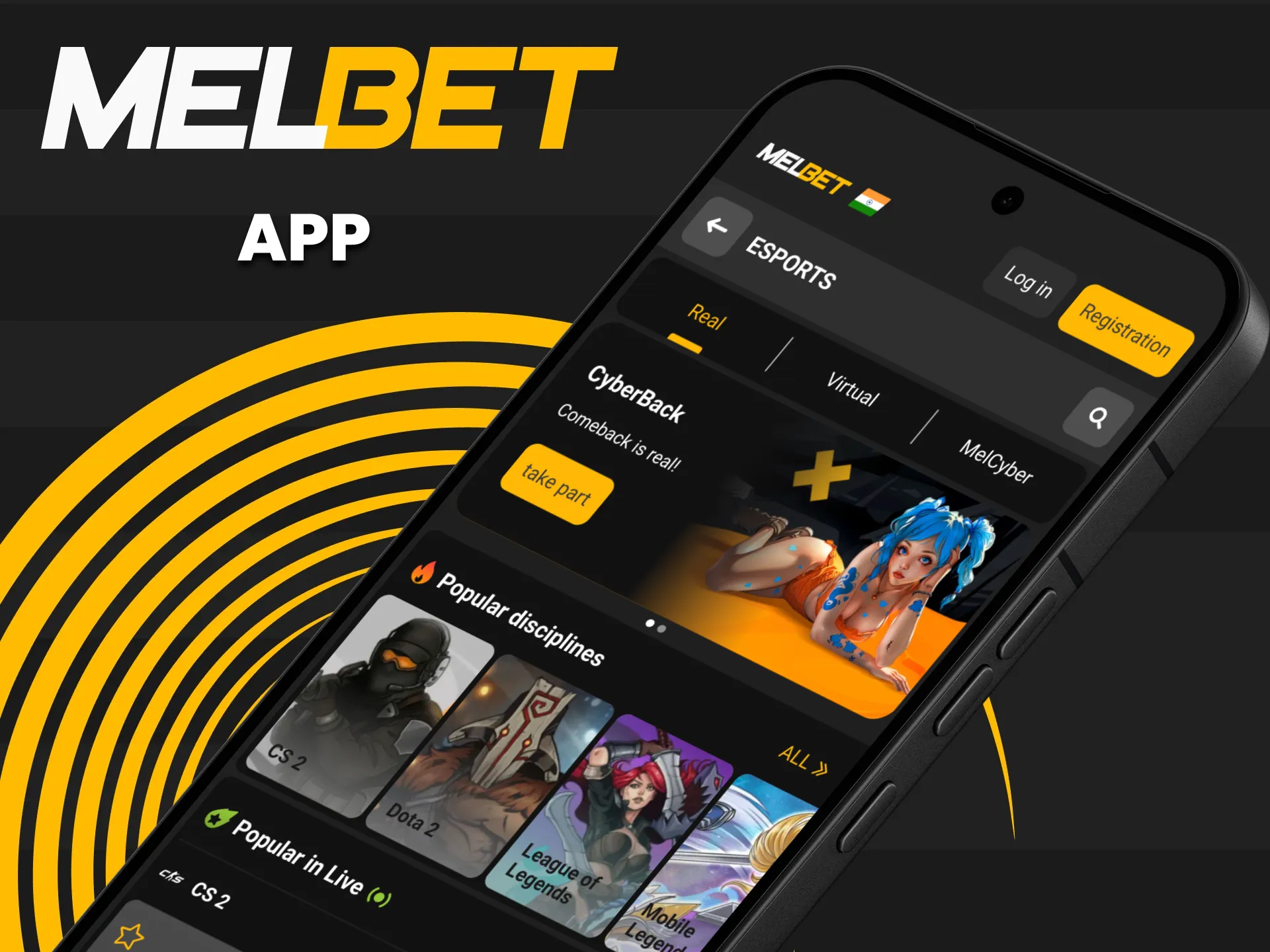 Download the Melbet App to enjoy seamless Esports wagering on your mobile device.