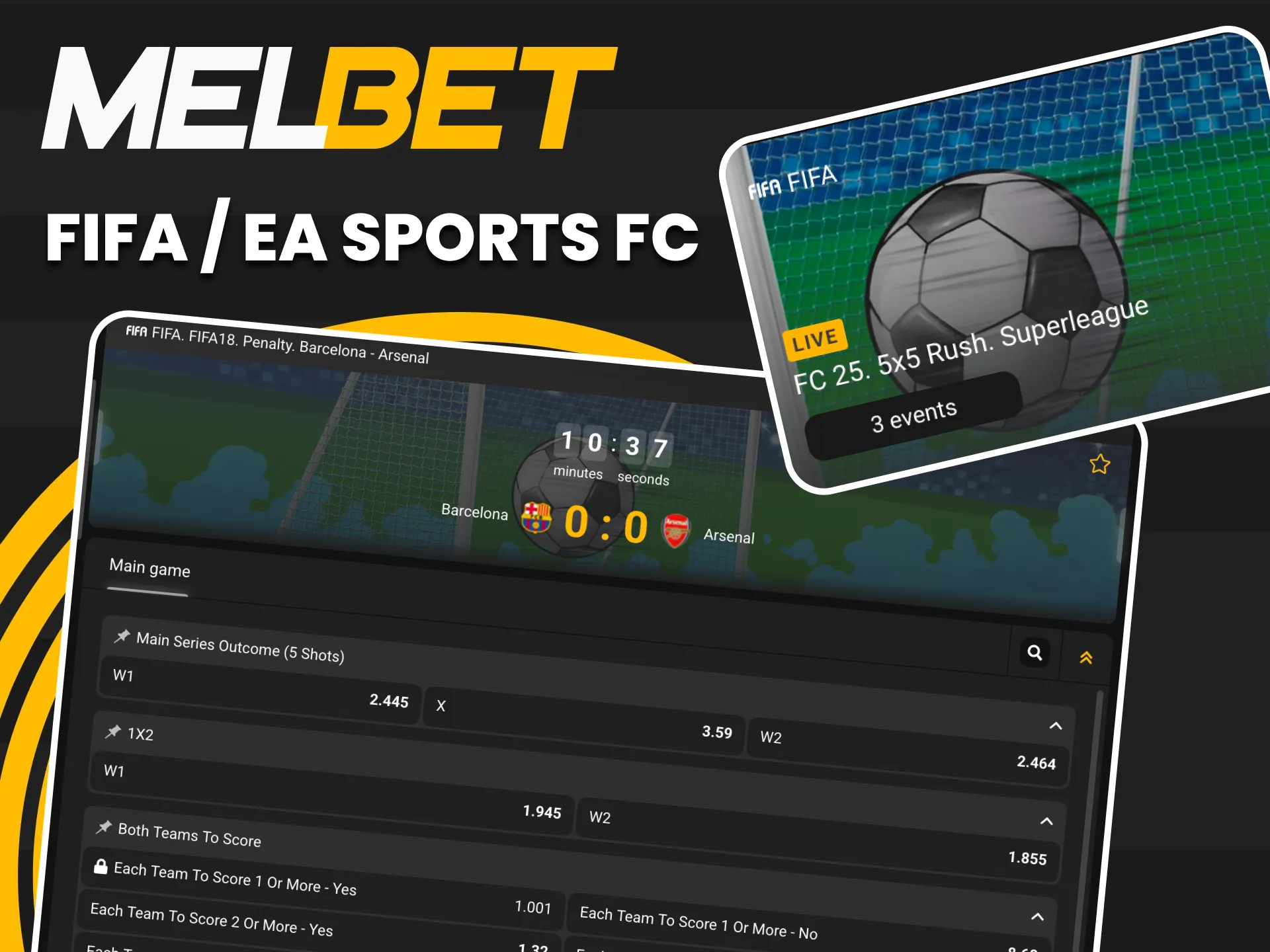 Win big by betting on FIFA and virtual Cricket Games at Melbet Esports.